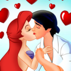 Jogo Ariel and Prince Kissing