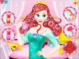 Ariel Wedding Hairstyle and Dress - screenshot 1