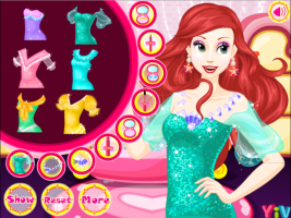 Ariel Wedding Hairstyle and Dress - screenshot 2