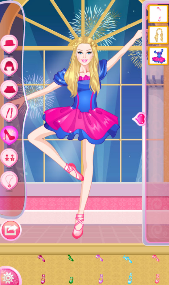 Jogo Barbie Ballerina Dress Up no Jogos 360