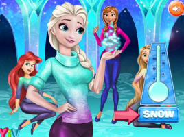 Disney Princess Playing Snowballs - screenshot 1