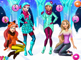 Disney Princess Playing Snowballs - screenshot 2