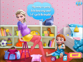 Elsa Baby Birth Caring - screenshot 1