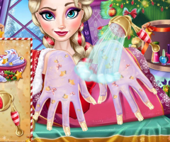 Elsa Christmas Manicure - screenshot 1