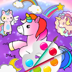 Jogo Fabulous Cute Unicorn Coloring Book