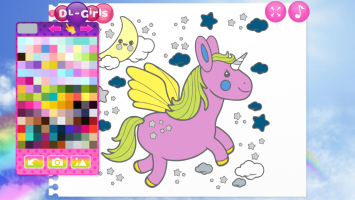 Fabulous Cute Unicorn Coloring Book - screenshot 1
